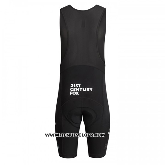2016 Maillot Ciclismo Sky Bleu et Noir Manches Courtes et Cuissard
